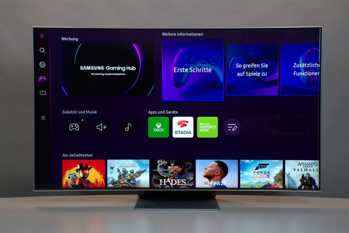 TV Bildschirm mit Smart Hub