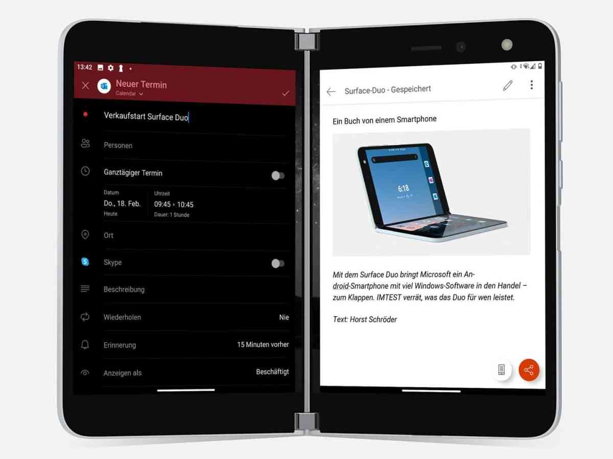 Surface Duo: Test des neuen Smartphones