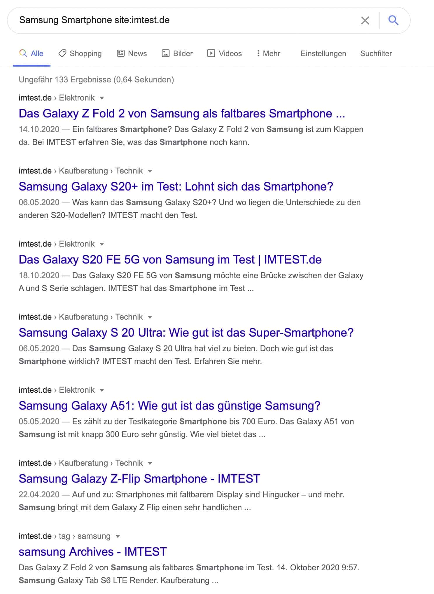 Google Suche Webseiten Tipps