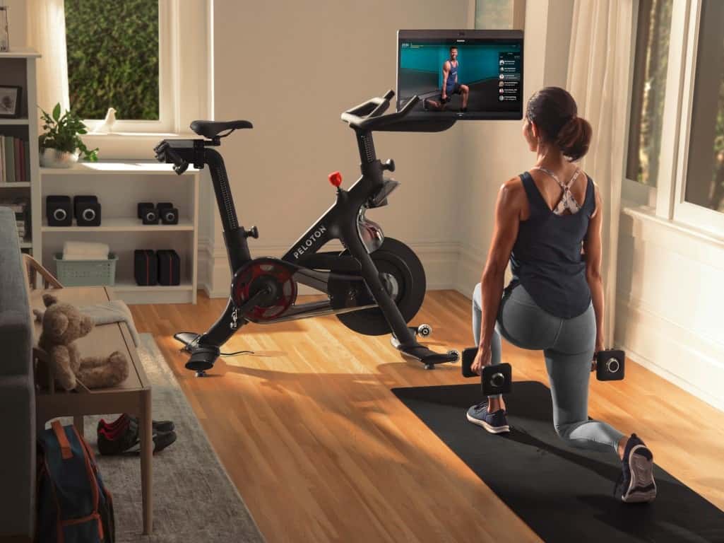 Peloton Bike+ mit Zubehör