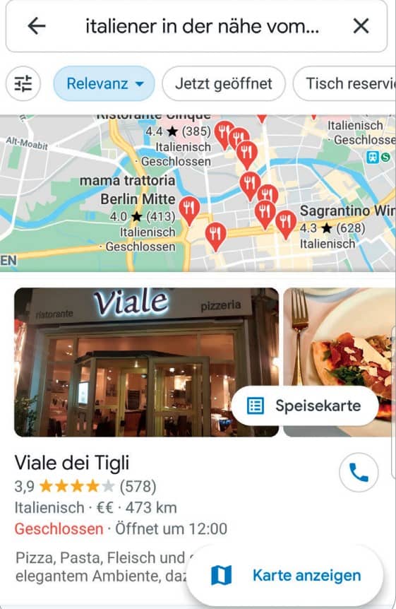 App Google Maps Tipp 2