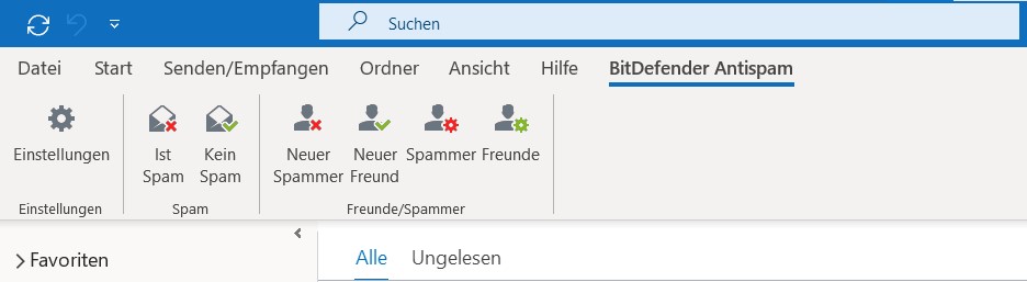 Spam-Schutz Bitdefender aktivieren