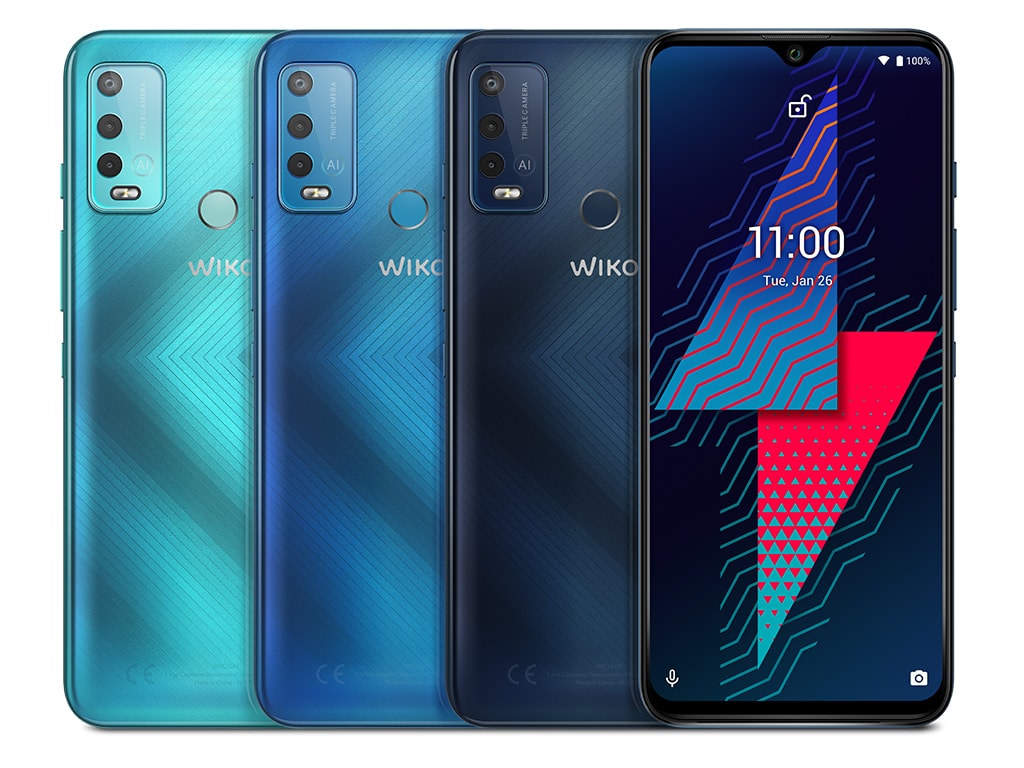 Das Wiko Power U30-Smartphones gibt es in drei verschiedenen Farben.