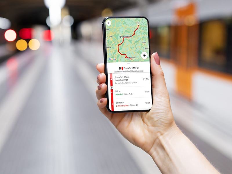 Google Maps: Sichere Reiseplanung für Bahnfahrende