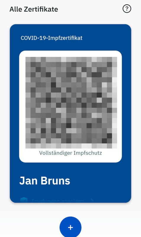 QR-Code CovPass