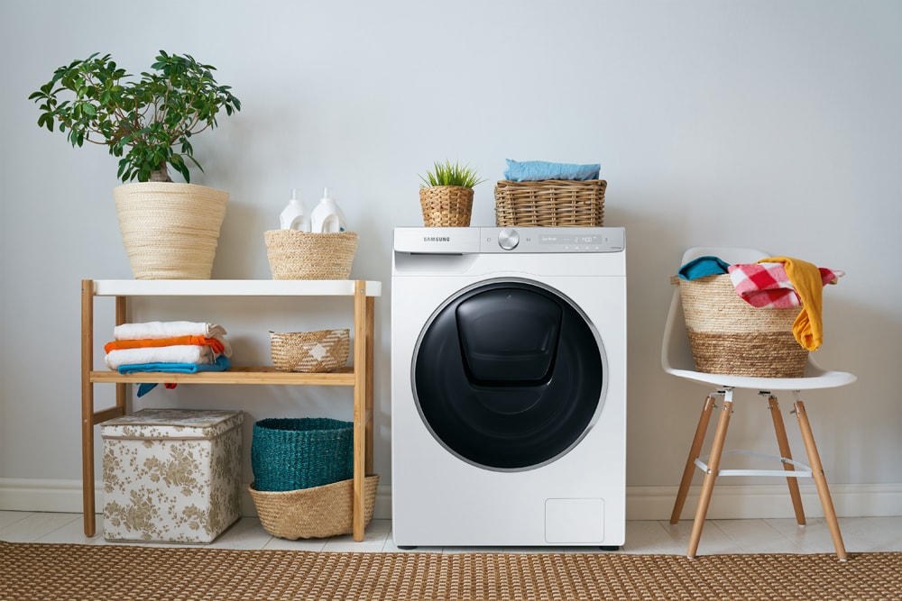 Eine smarte Waschmaschine von Samsung