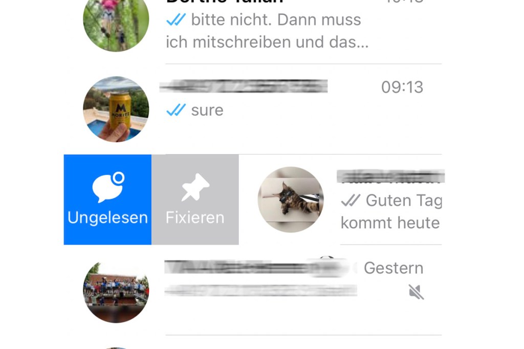 WhatsApp Favoriten