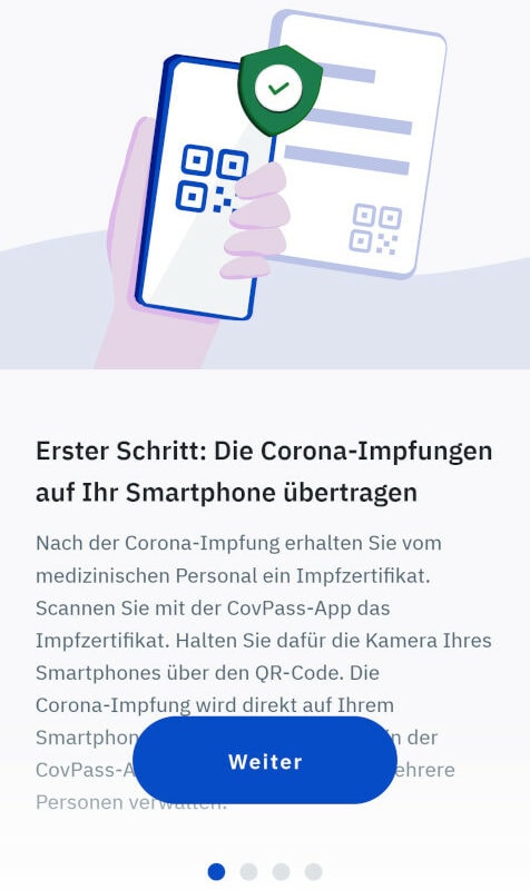 CovPass App Schritt 1