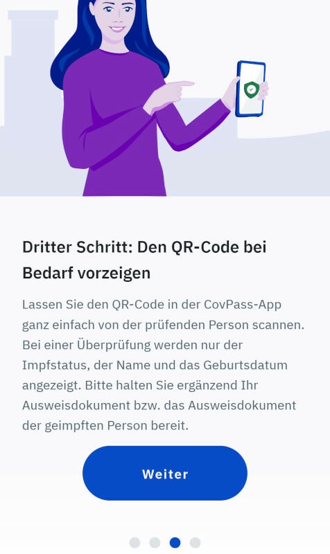 CovPass Impfpass-App Schritt 3