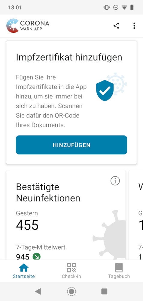 CWA Impfpass hinzufügen