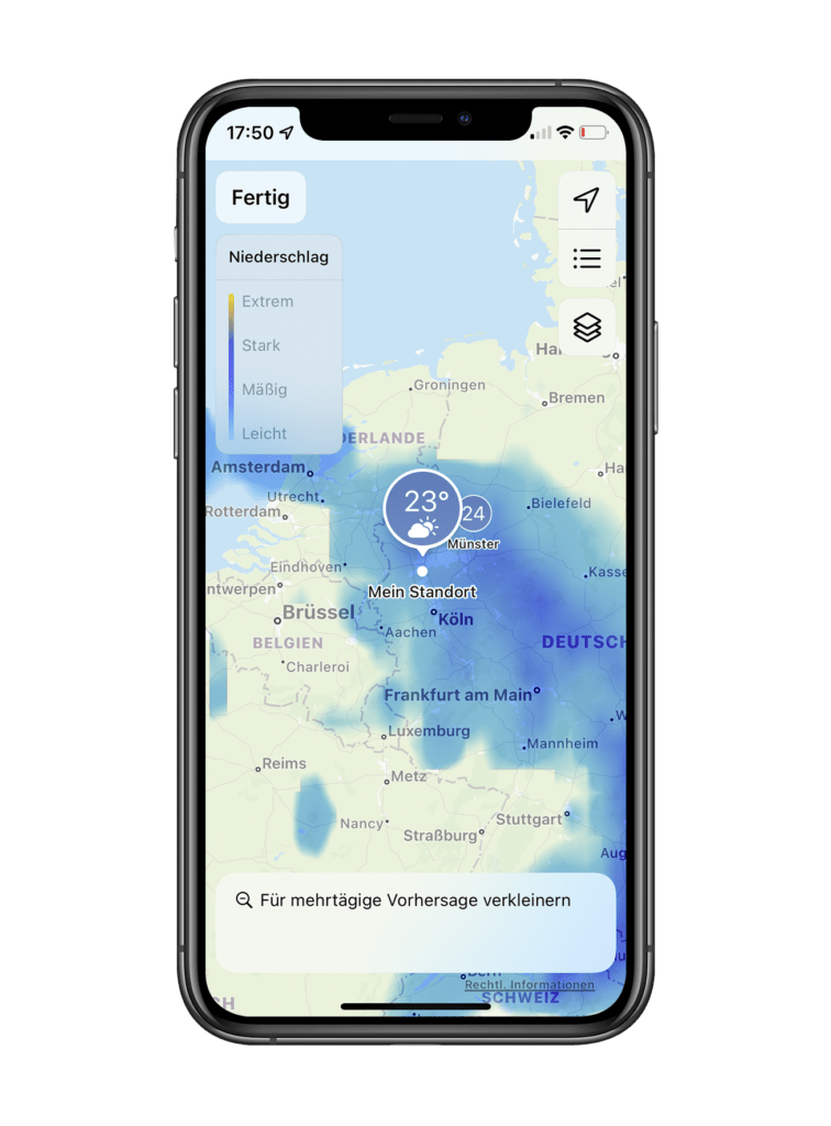 iOS 15 WetterApp