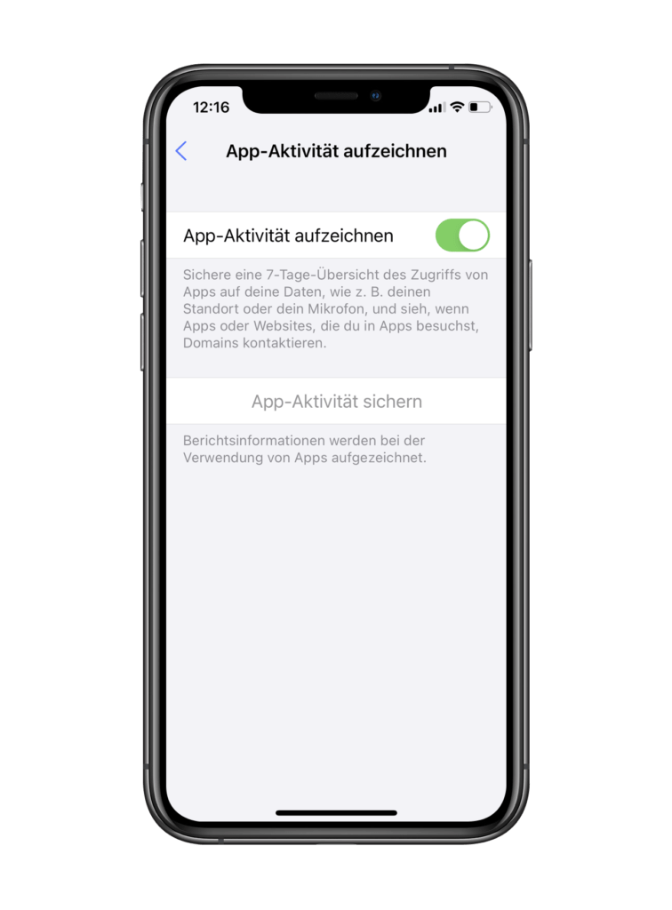 ios 15 App Aktivitaet