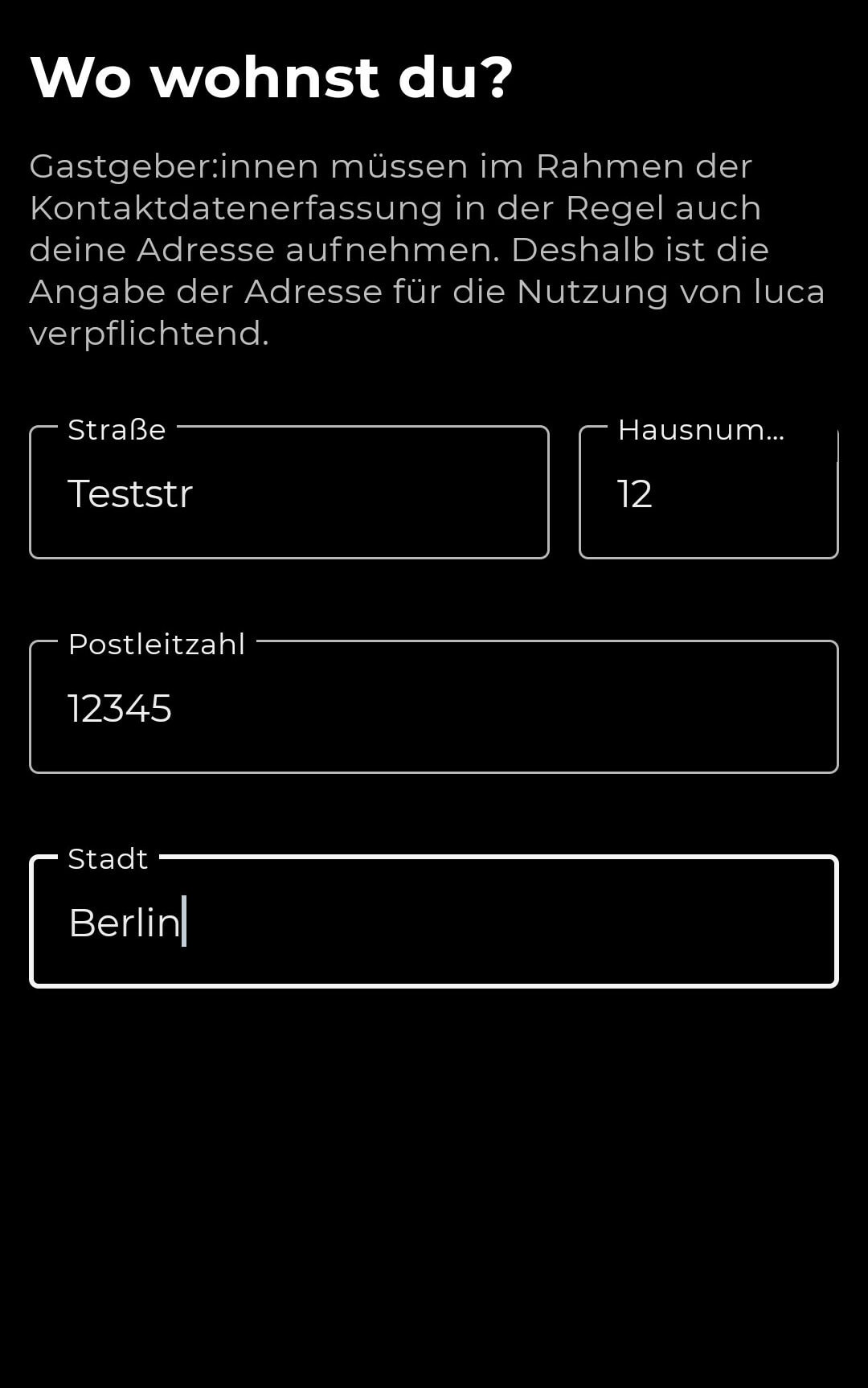 Auf der Luca-App sind Fakenamen möglich