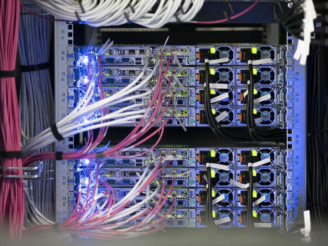 Ein Router bei einem Telekommunikationsunternehmen.