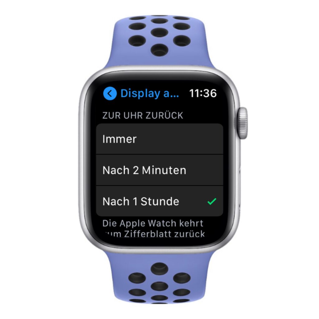 Apple Watch App-Anzeige