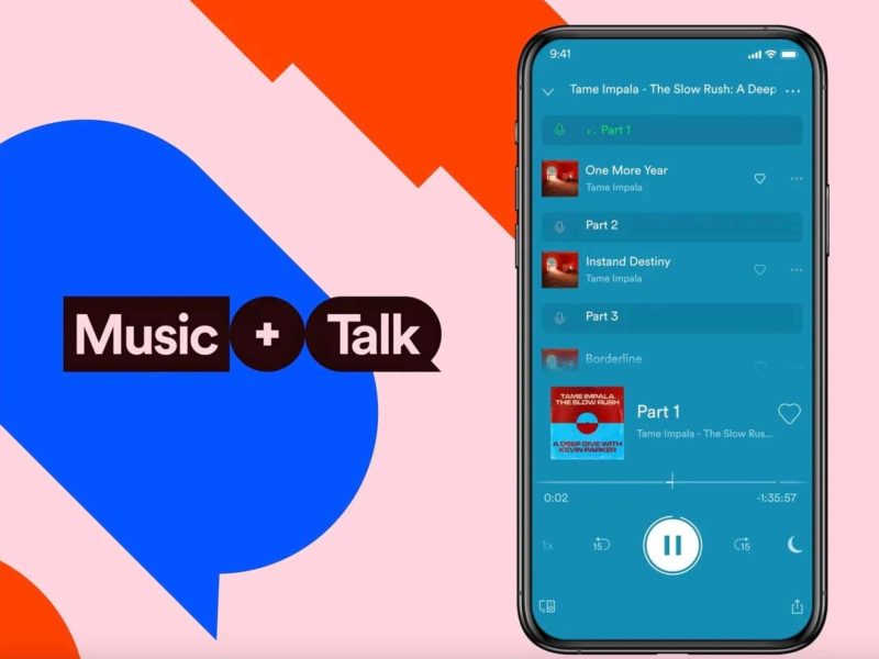 Die App Musik and Talk auf einem Smartphone.