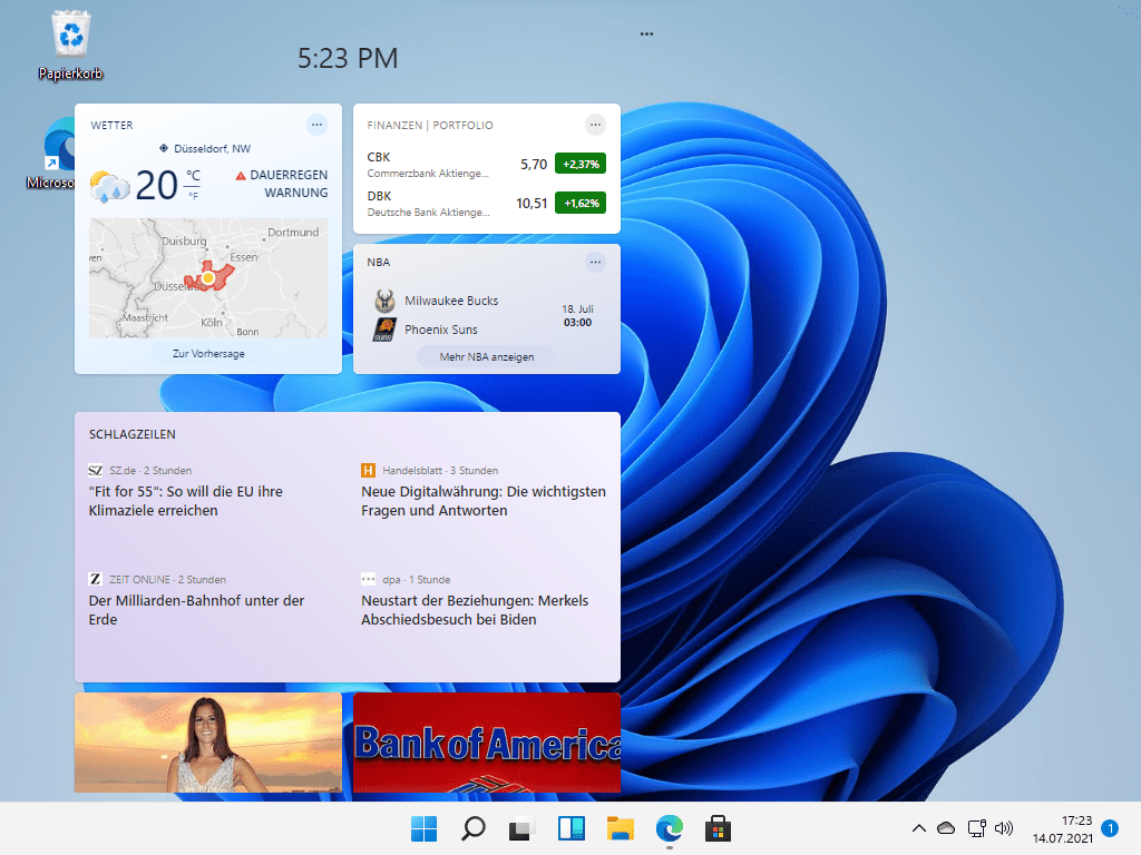 Windows 11 Widgets