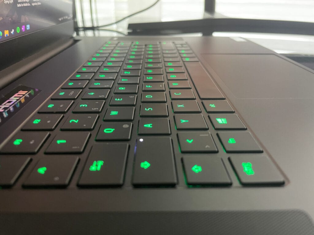 Detailaufnahme der Tastatur