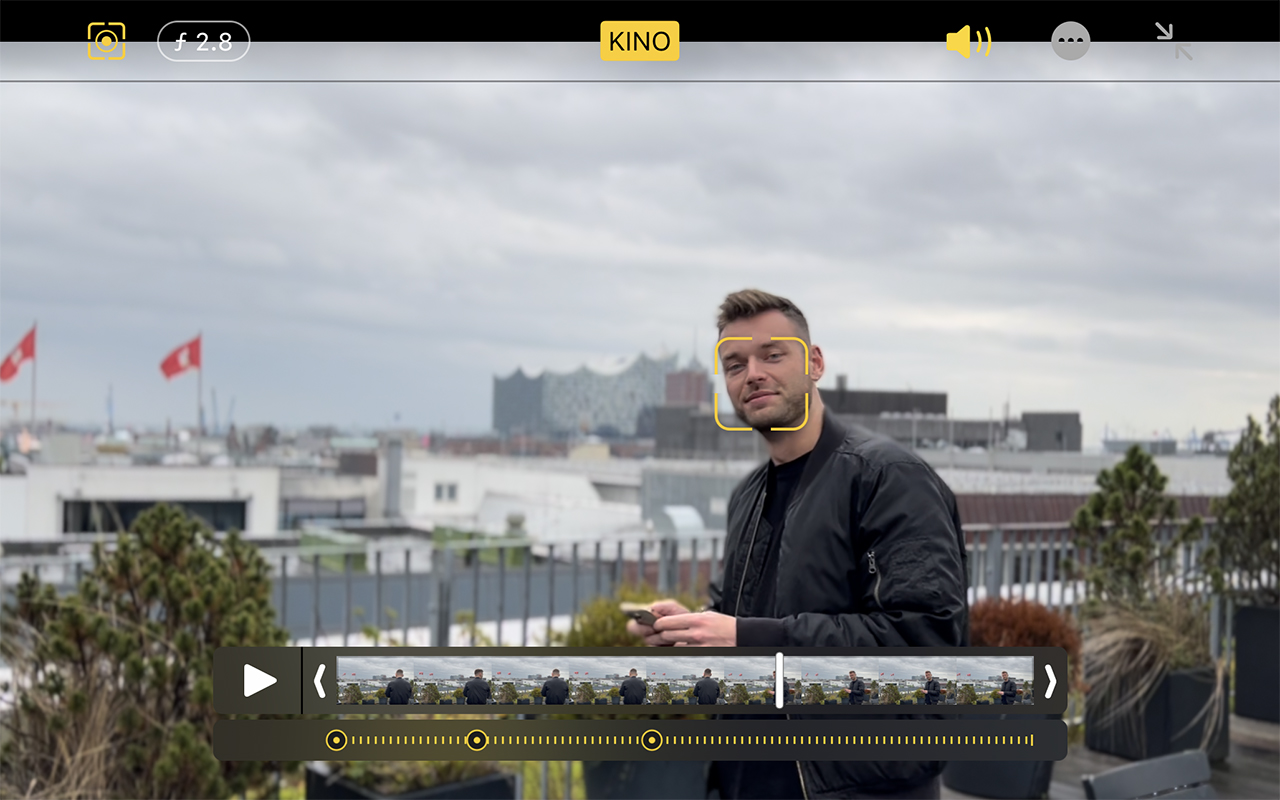 Kinomodus Aufnahme mit iPhone 13