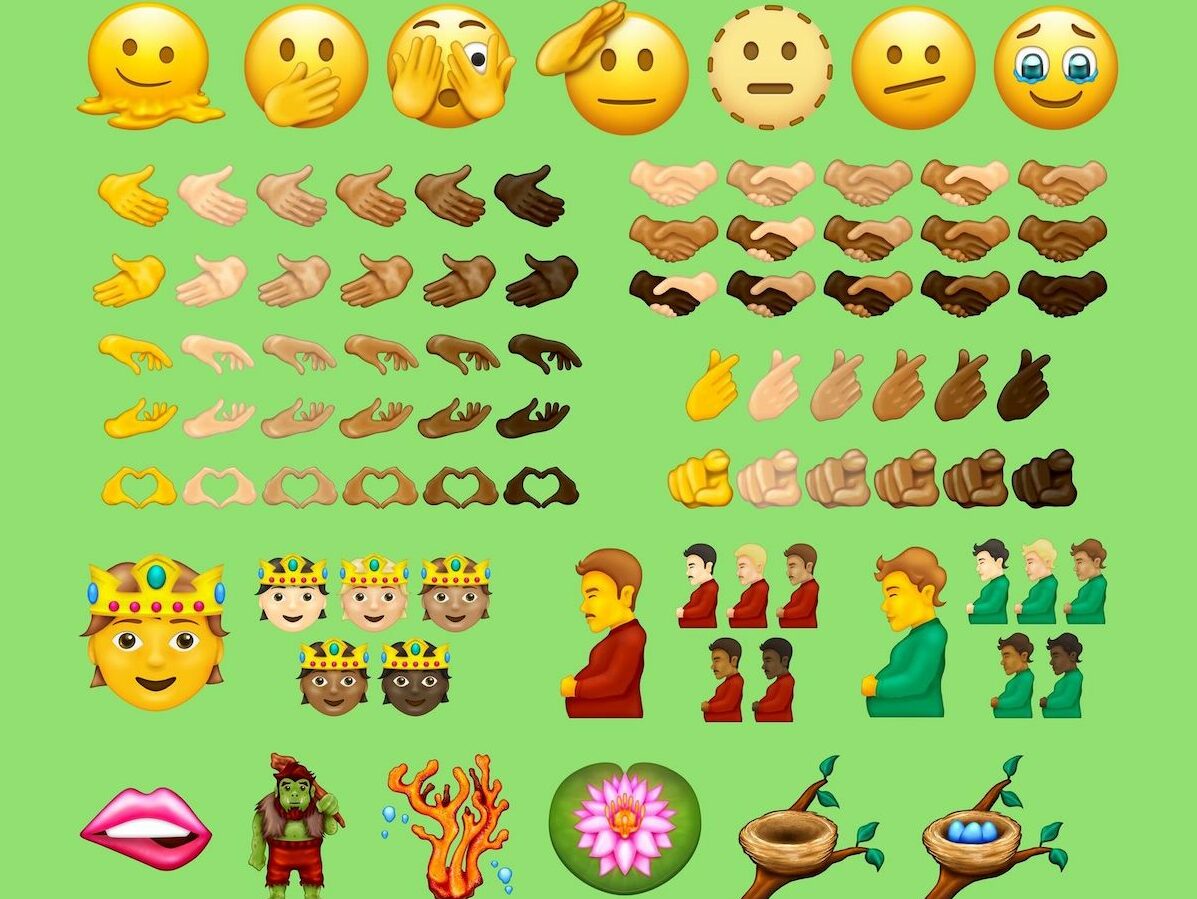 Bilder von neuen Emojis.