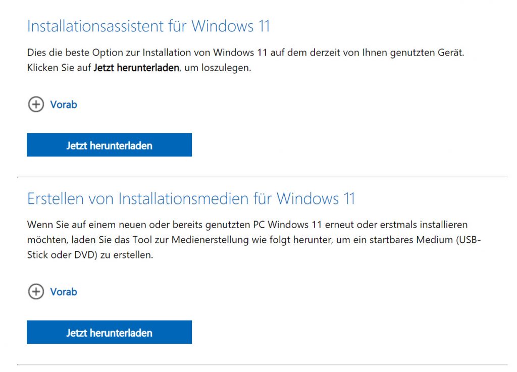 Das Bild zeigt den Installationsassistenten von Windows.