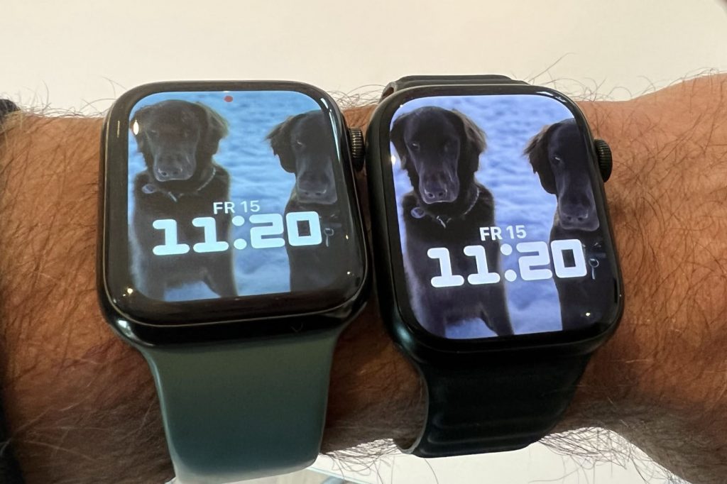 Apple Watch 7 mit geringfügig hellerem Bildschirm