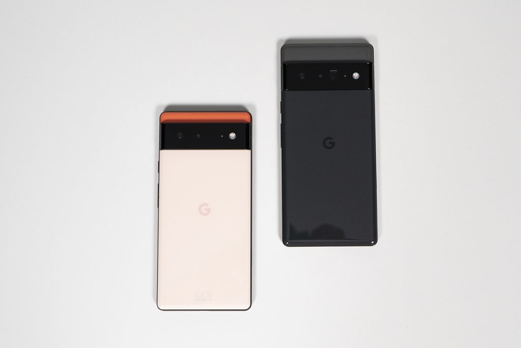 Google Pixel 6 und Pixel 6 Pro Rückseite