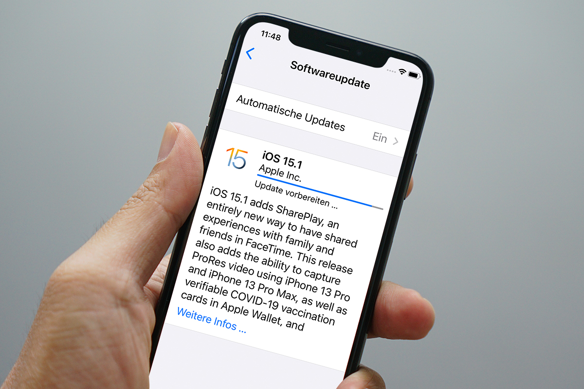 Iphone das auf iOS 15.1 updatet