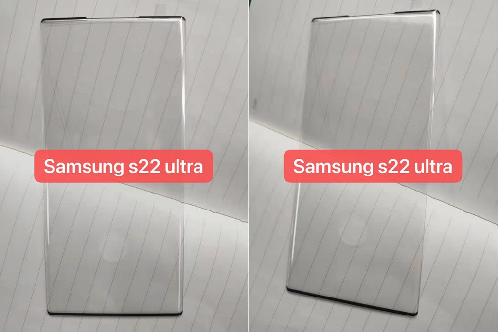 Kantig aussehende Display-Schutzhüllen für Das Samsung Galaxy S22 Ultra
