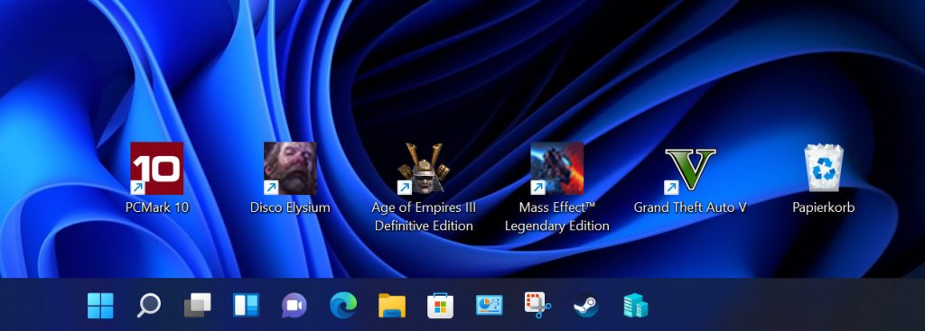 Screenshot Desktop Symbole