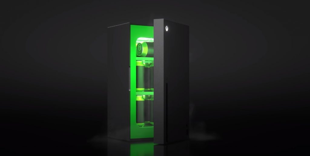 geöffneter Xbox-Kühlschrank
