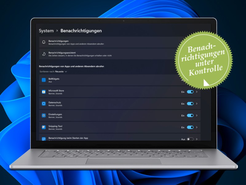 Windows 11: Pop-Ups und Benachrichtigungen verwalten