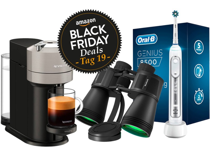 Drei Produkte aus dem Amazonangebot nebeneinander