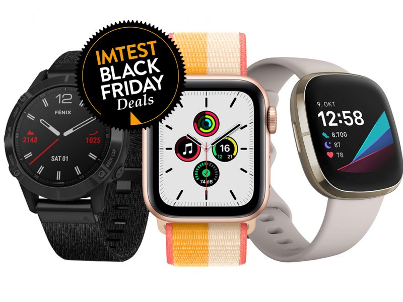 Drei Smartwatches von verschiedenen Herstellern nebeneinander.
