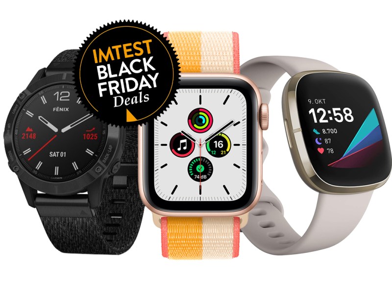 Drei Smartwatches von verschiedenen Herstellern nebeneinander.