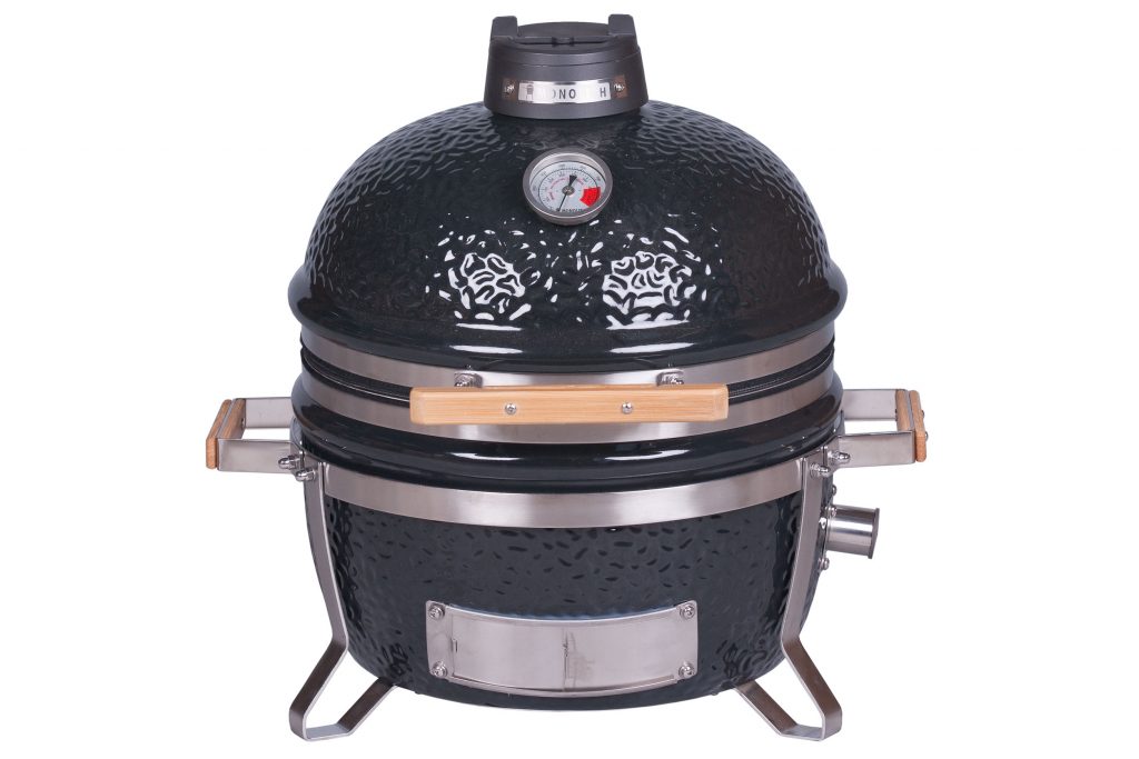 Schwarzer Grill mit Deckel