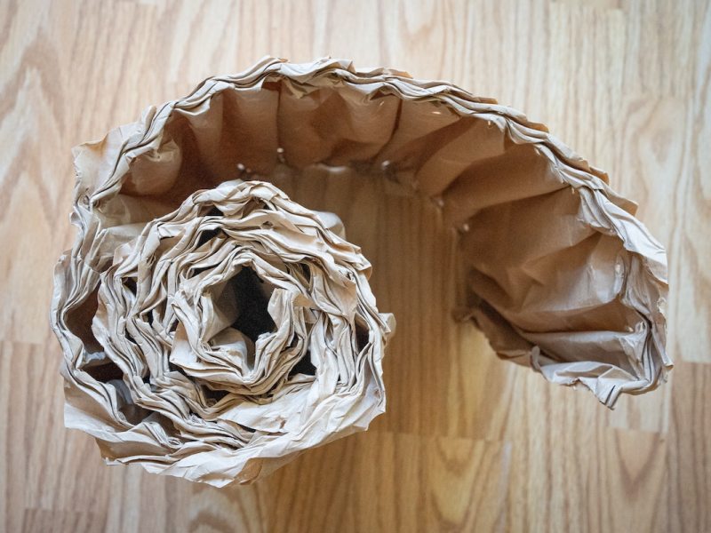Gefaltetes Papier