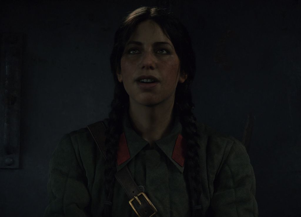 Screenshot Frau in Uniform
