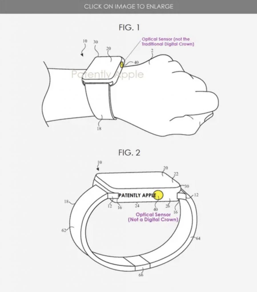 Eine Patentzeichung von Apple