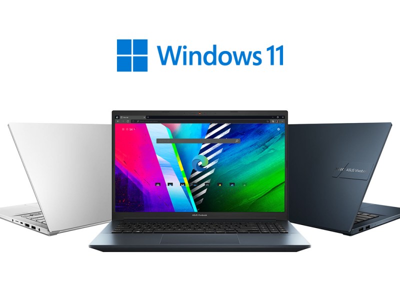 Vivobook Pro in drei Farben, Windows 11 Logo