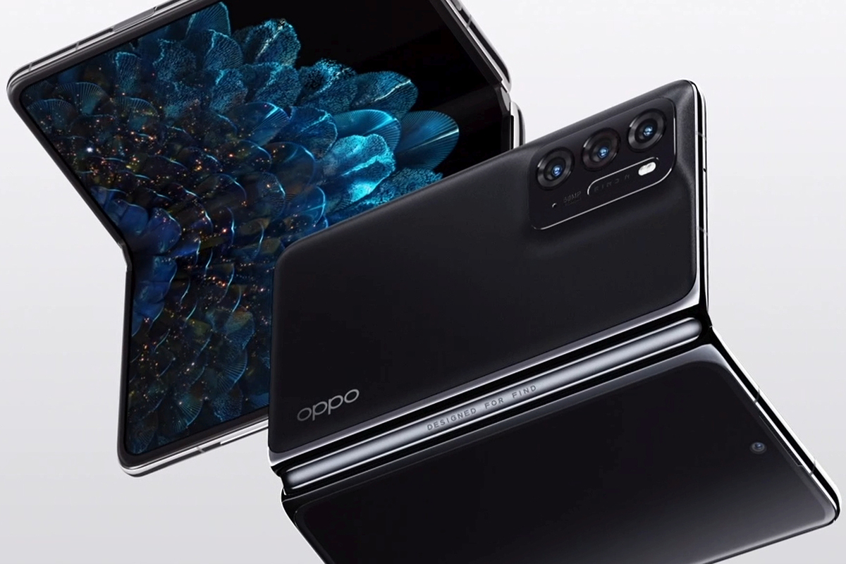 Oppo Find N aufgeklappt