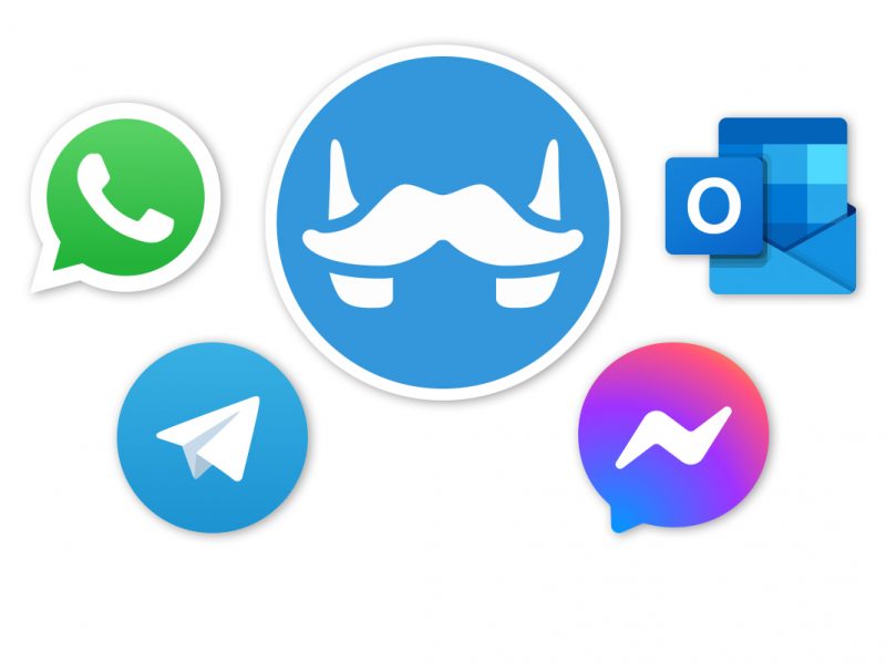 Franz Messenger Logo, Logo WhatsApp, Telegram, Facebook Messenger, Outlook