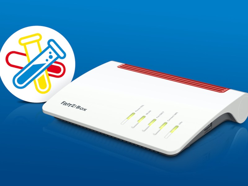 Ein Router mit einem Symbol daneben