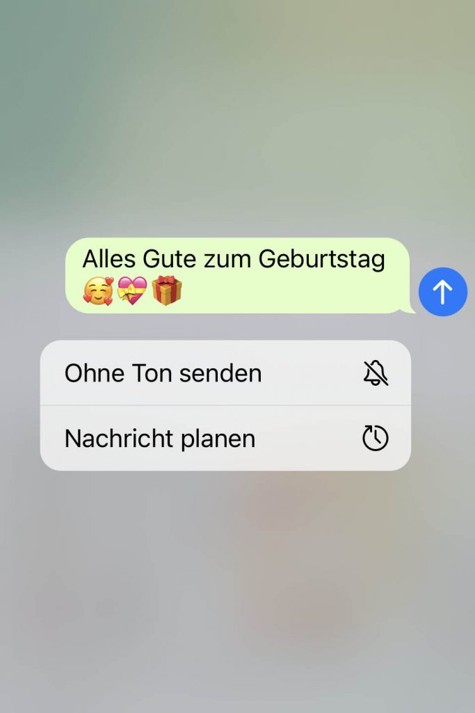 Nachricht planen