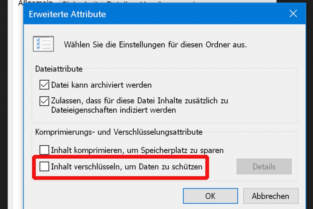 Daten mit Windows verschlüsseln