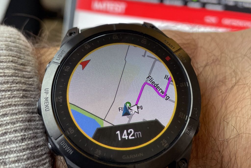 navigation auf der Smartwatch