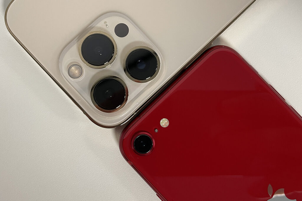 Apple iPhone SE 2022 Vergleich Kameras iPhone Pro