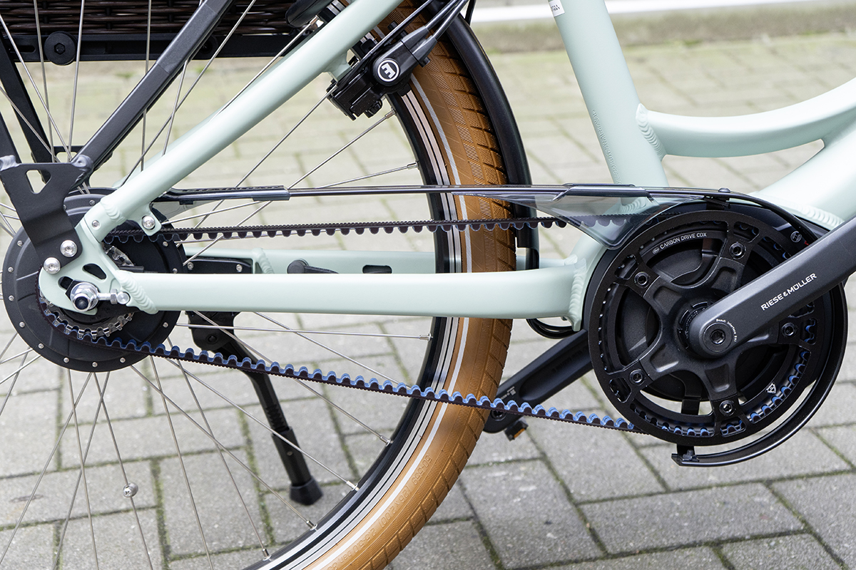 Detail Hinterrad und Kette von Urban-E-Bike Swing Vario