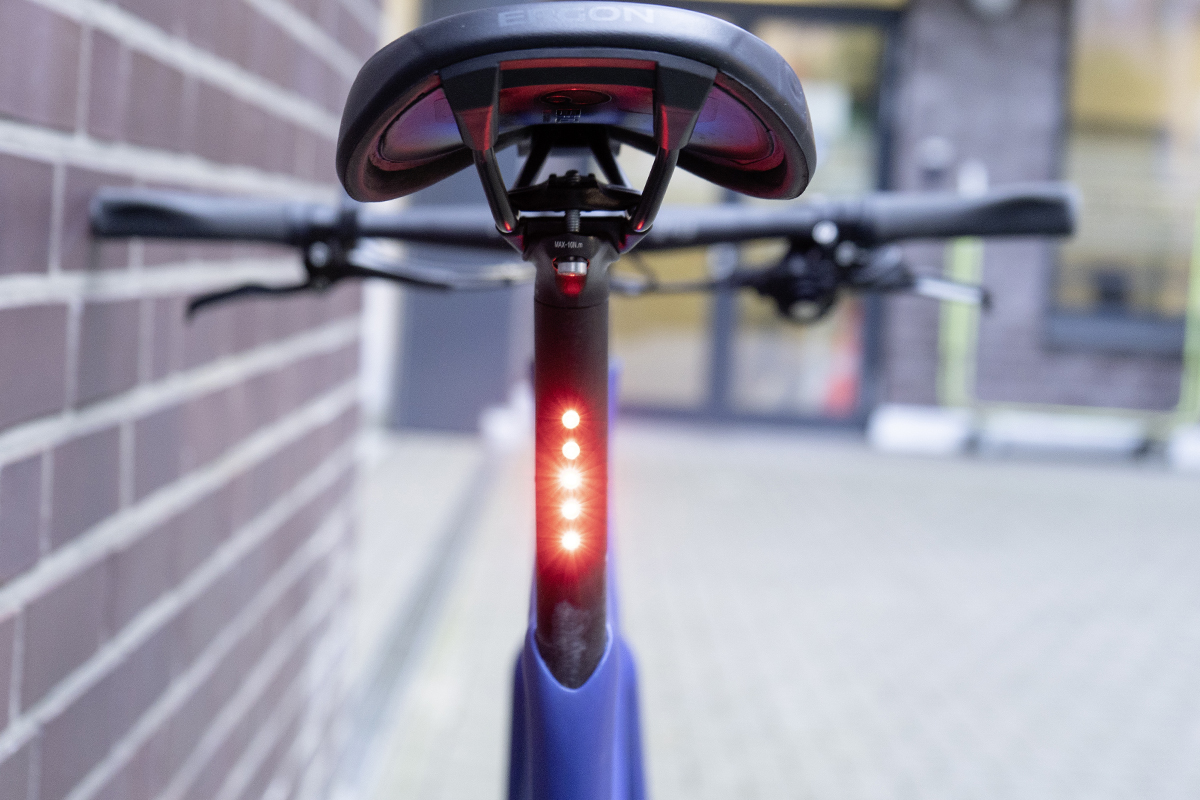 Sattel und Rücklicht vom Urban-E-Bike Urwahn