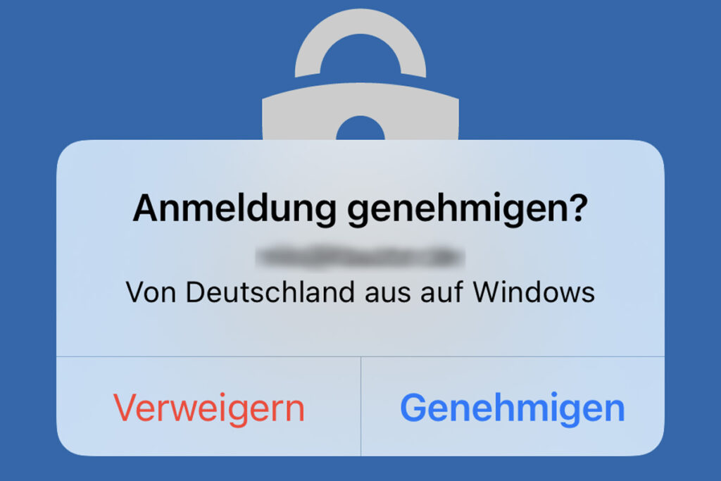 Anmeldung per App genehmigen